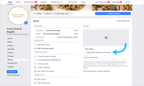 Facebook Page Setup